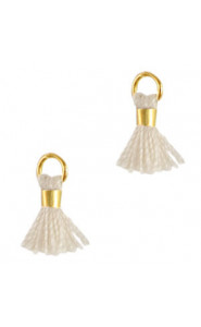 Mini Quaste Ibiza Style 0.7cm Gold- dusty road brown